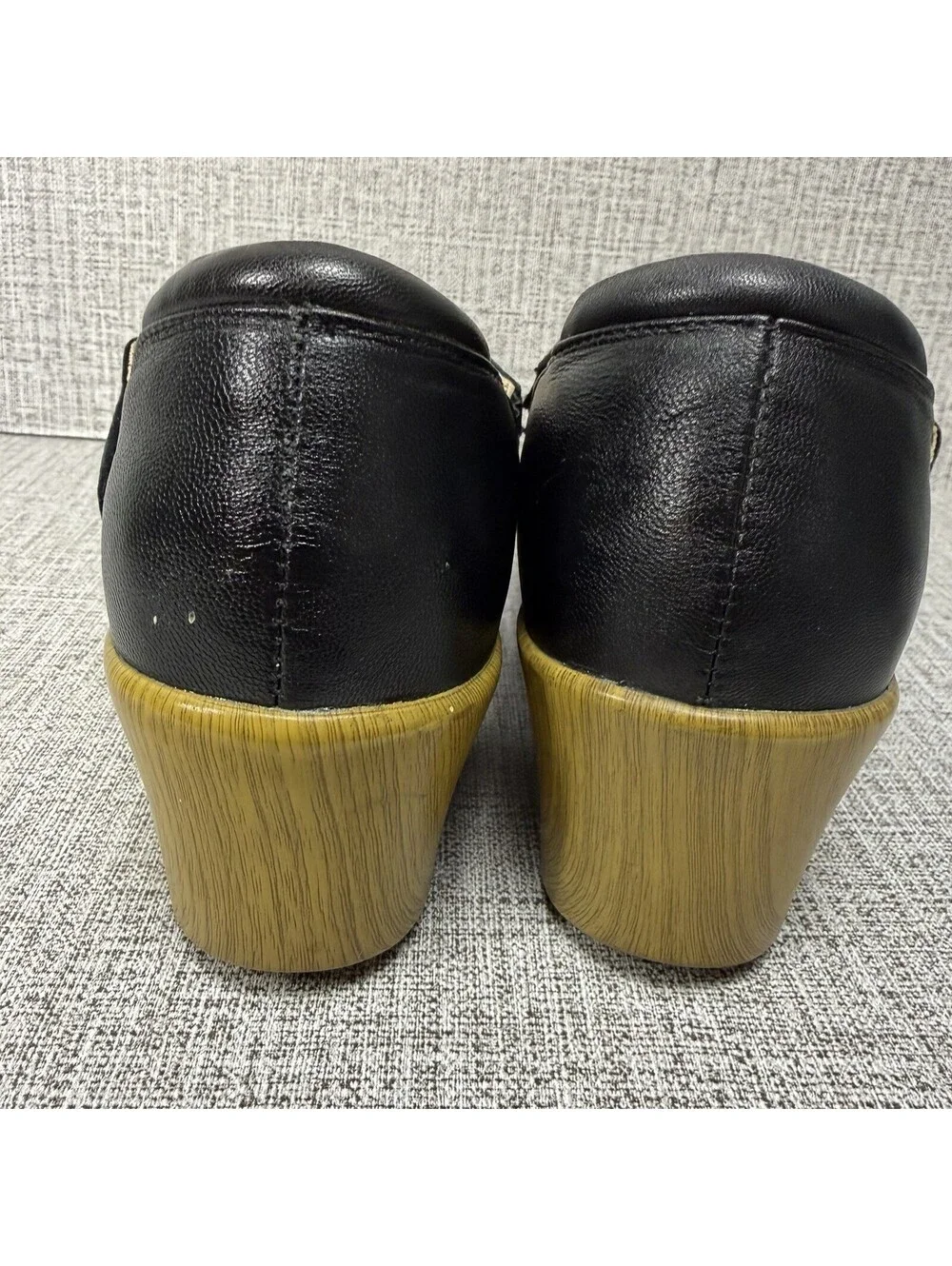 Alegria  Shoes Women’s Size EU 39 / US 9 Black Leather Mary Janes Rene Clogs